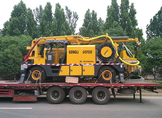 GHSP3016混凝土濕噴臺車發貨現場